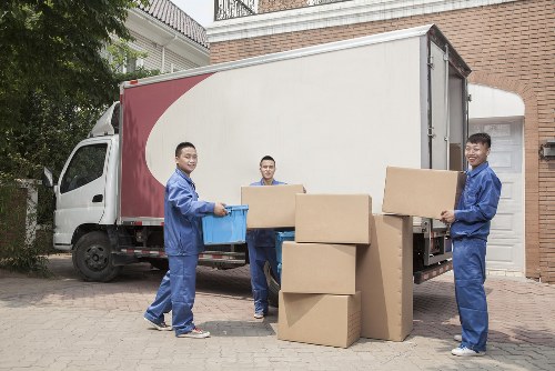 Collection of boxes and waste items prepared for lawful disposal