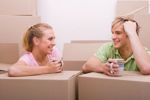 Removal team preparing a home move in Scotland