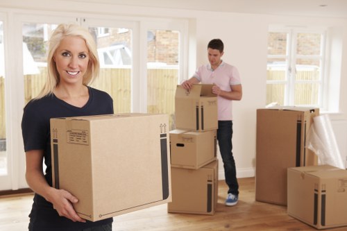 Office relocation service with careful handling of equipment