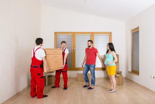 Local removals van helping with flat and furniture transport in Scotland