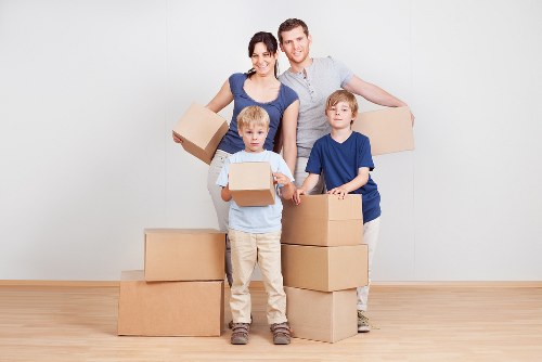 Packed household items ready for a local Scottish move