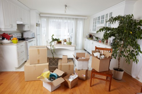 Removal team supporting a house move in Scotland