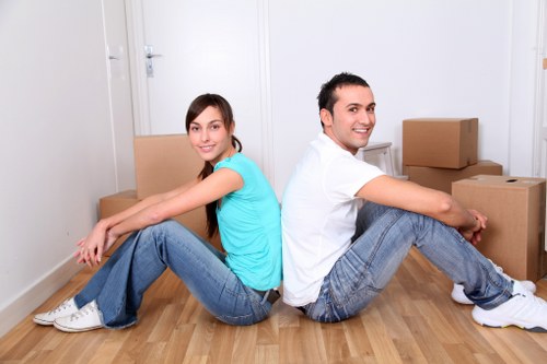 Moving day support for a flat or tenement property