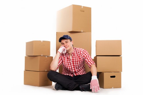 Organised unpacking support in a Scottish property